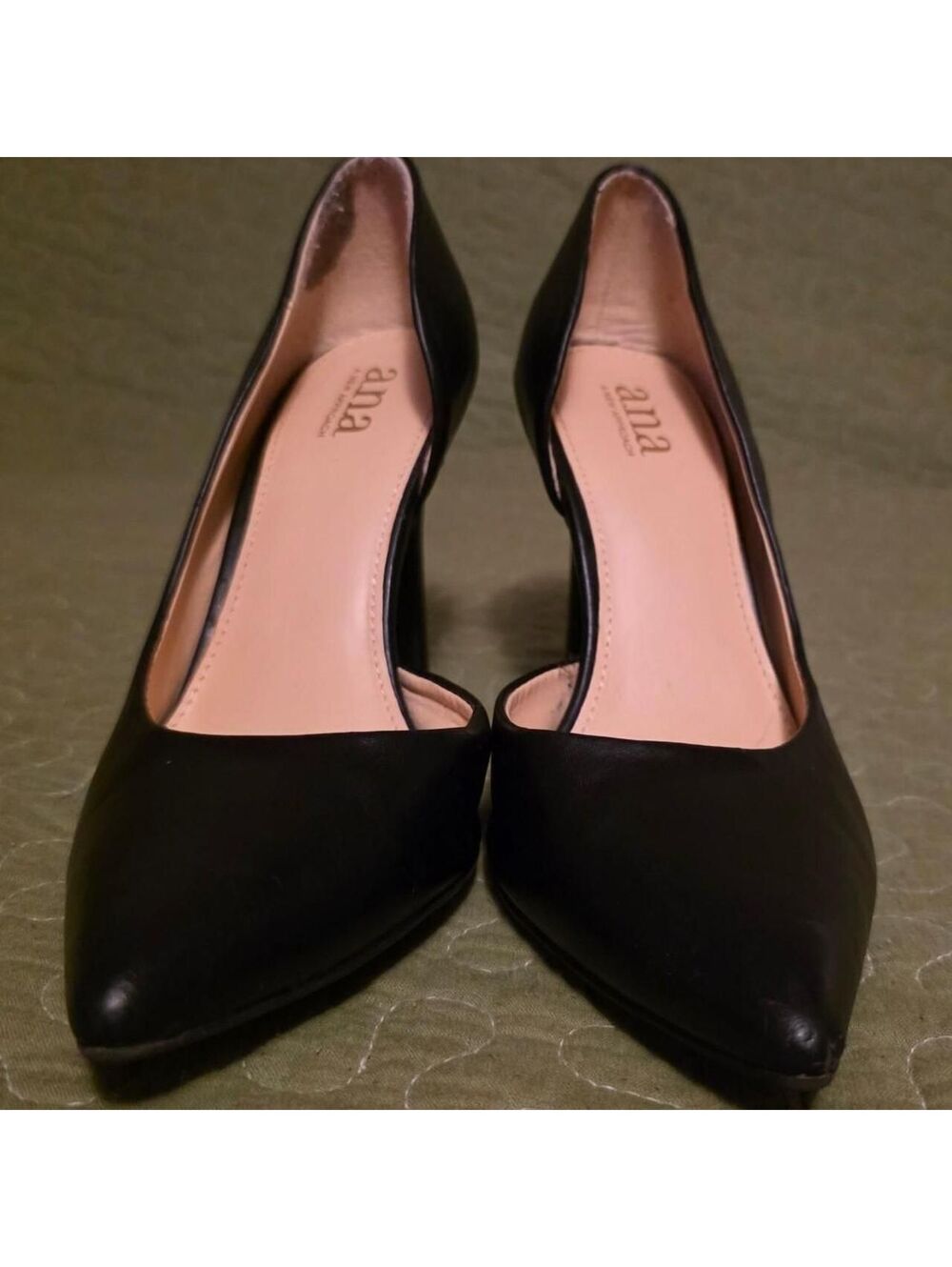 a.n.a Black Pointed Toe High Heel Pumps Size 7M